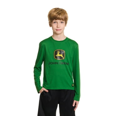John Deere Boys Long Sleeve Rash Guard Shirt