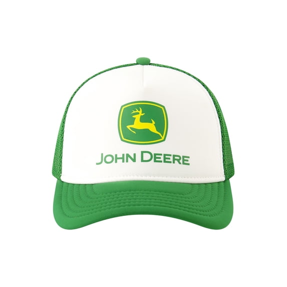 John Deere Boys Padded Trucker, Green/White, One Size Fits Most