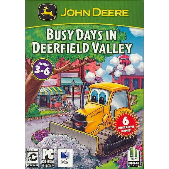 John Deere: Busy Days in Deerfield Valley Ages 3-6 (CD PC Game)