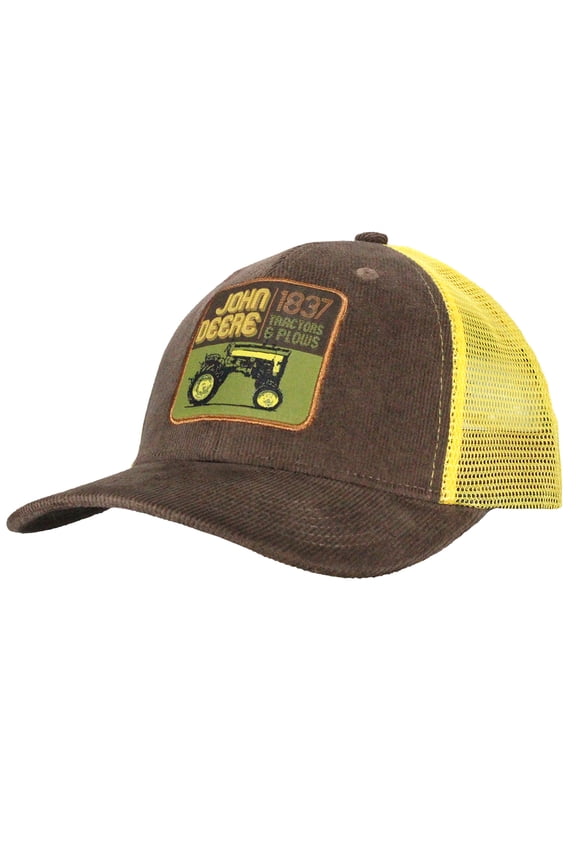 Corduroy / Poly Trucker Mesh-Brown-One Size