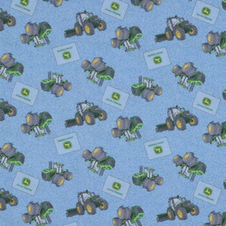 John Deere Denim Blue Calico Cotton Fabric