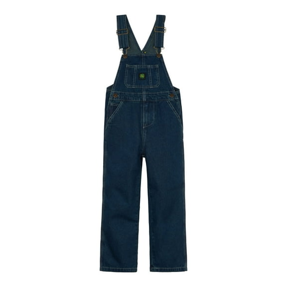 John Deere Denim Square Neck Bib Overalls Toddler to Little Kid