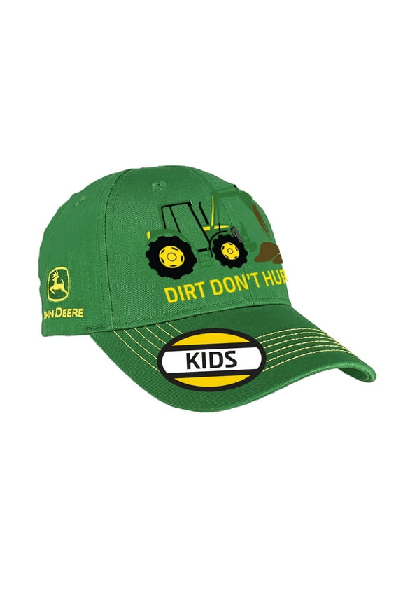 Dirt Don't Hurt Tractor Toddler Twill Hat, Jd Green