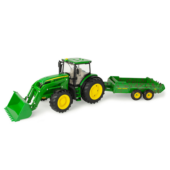 John Deere ERTL 1:16 6210R Loader Tractor and Spreader