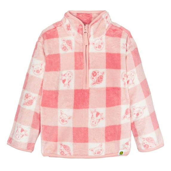 John Deere Farm Animals Half Zip Woobie Sweatshirt Toddler