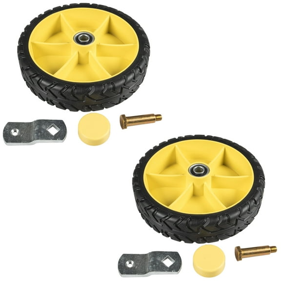 John Deere Front Wheel Kit GY21432 JS 40 Walk Behind Mower OEM 2pk
