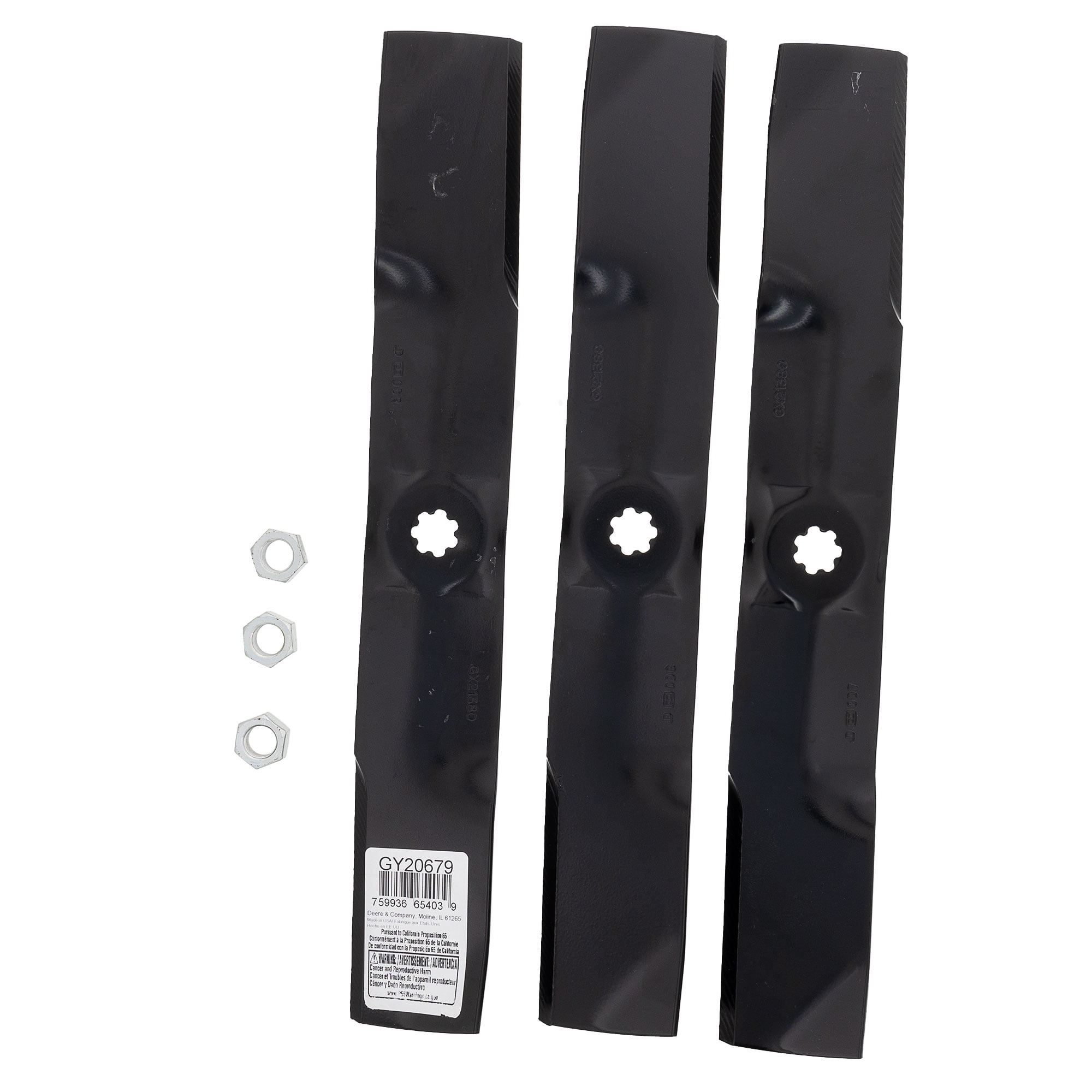 Blades 48 John Deere Original Equipment Mower Blade Kit #AM141033