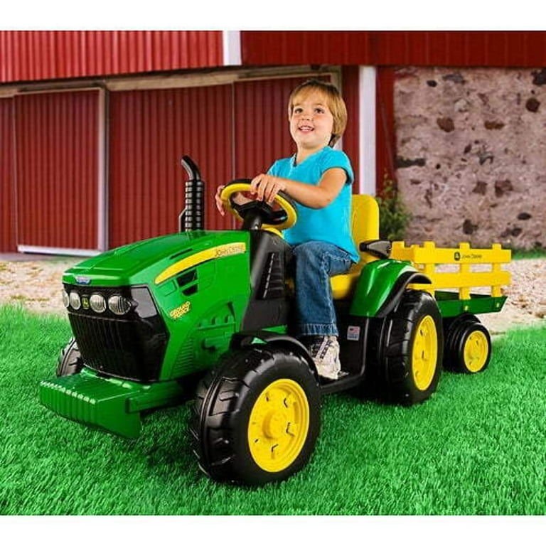 John Deere Ground Force 12 Volt Tractor Ride On by Peg Perego Multi Colored Walmart
