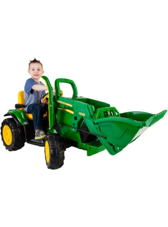 John Deere Ground Loader 12-Volt Battery-Powered Ride-On by Peg Perego