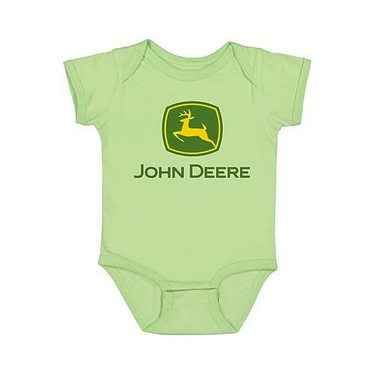 John Deere Infant Bodysuit Girl Boy Unisex 6M Lime Green