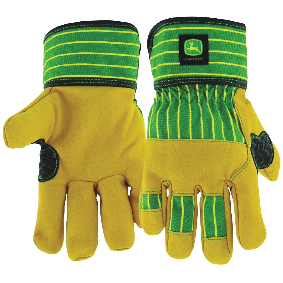 John Deere Youth Split Cowhide Leather Palm Gloves, Small