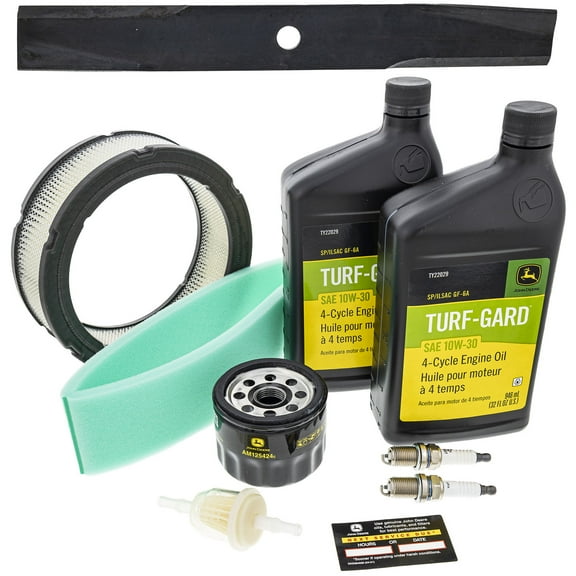 John Deere LT166 Maintenance Kit + Mulching Blades 46" Mower Deck
