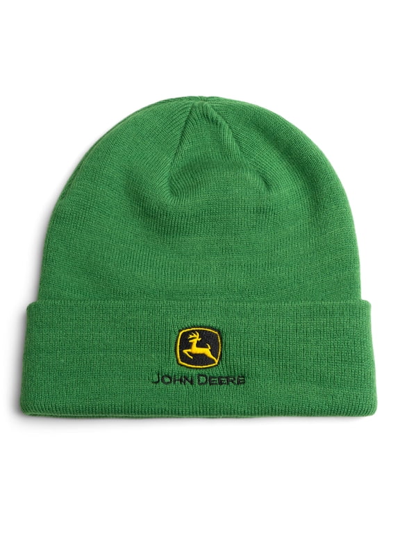 Men's Knit Beanie Hat Classic Green