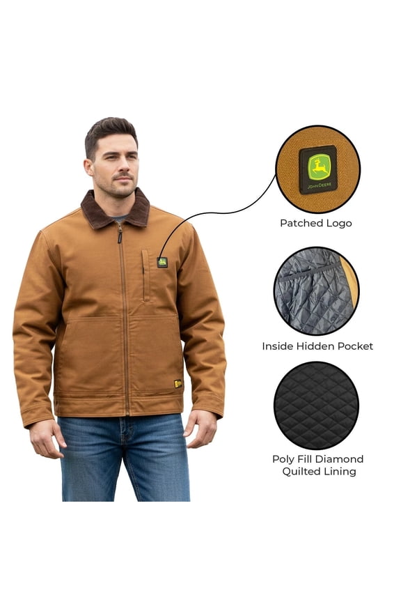 Men&rsquo;s Brown Jacket Light Weight Tractor Durable Tough