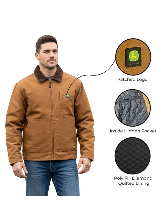 Men’s Brown Jacket Light Weight Tractor Durable Tough