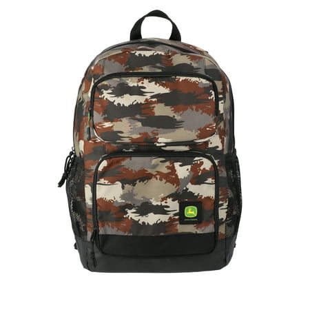 John Deere Men's Adult 18" Jordy Laptop Backpack, Urban Camo