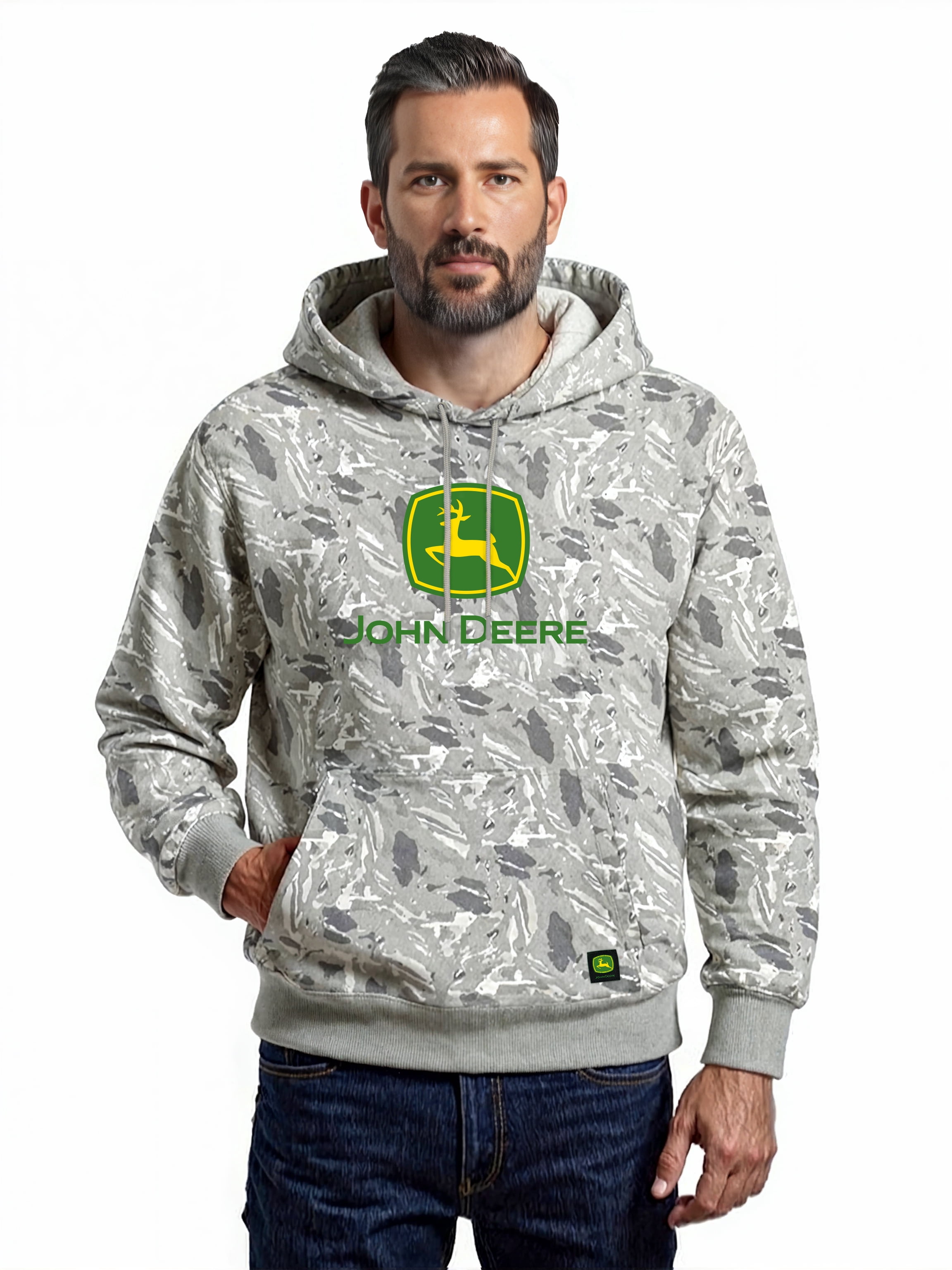 John Deere Men's Fleece Logo Hoodie, Sizes S-3XL