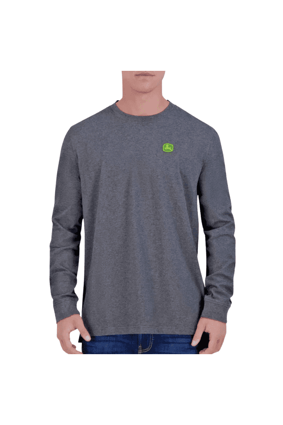 Men's Long Sleeve Tee, Gray, Large