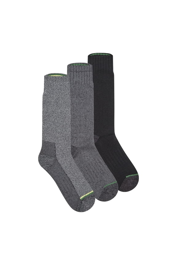 Men's Socks, Steele Toe Max Cushion Crew Socks, 3-Pack
