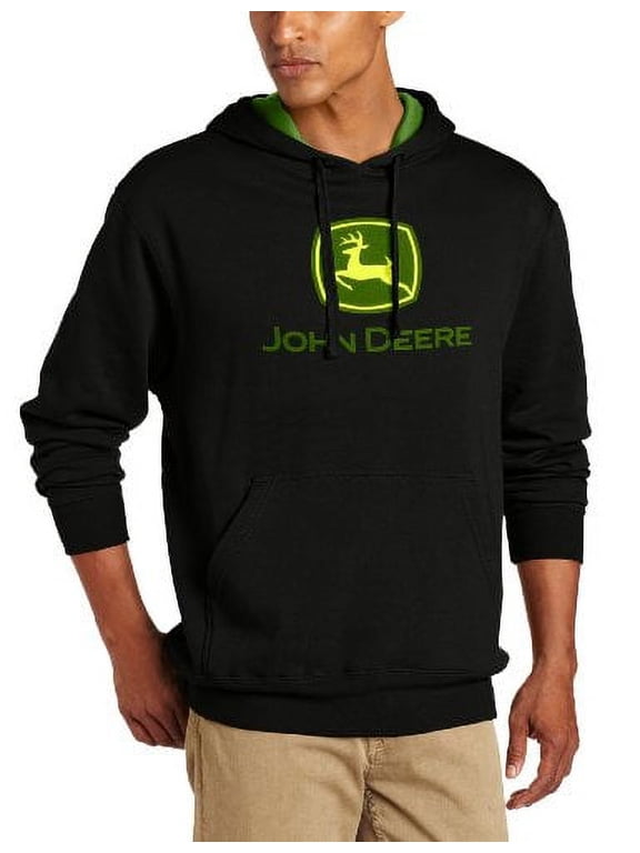 Men's Trademark Logo Core Hood Pullover Fleece, Black, Medium