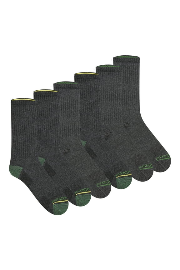 Men's Socks, Workwear Max Cushion Crew Socks, 6-Pack