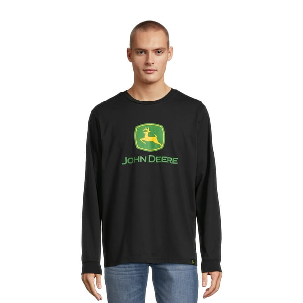 John Deere Men’s and Big Men's Jersey Graphic Tee with Long Sleeves ...