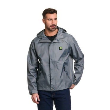 John Deere Men's and Big Men's Plush Rain Jacket, Sizes S-3XL