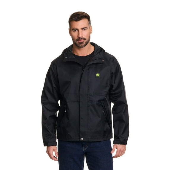John Deere Men's and Big Men's Plush Rain Jacket, Sizes S-3XL