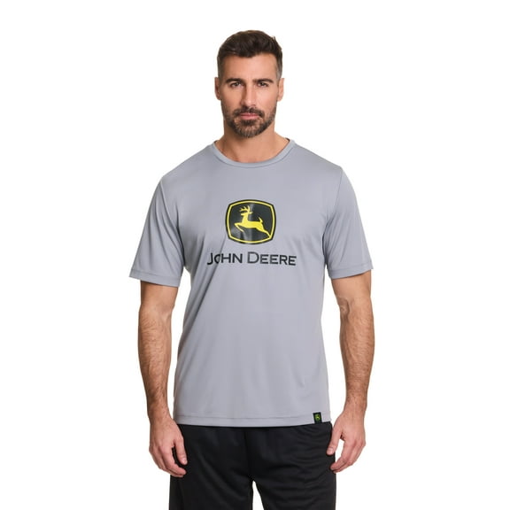 John Deere Men's and Big Men's Short Sleeve Interlock Graphic Tee, Sizes S-3XL