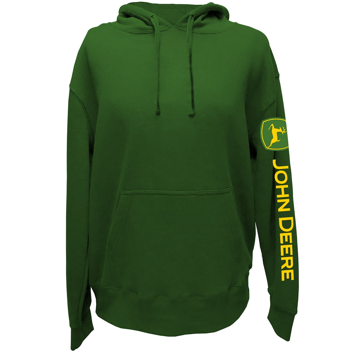 Sweat-shirt Noir John Deere Avec Logo - 70% Coton 30% Polyester - Coupe Classique, Manches Longues - Pour Fans De La Marque