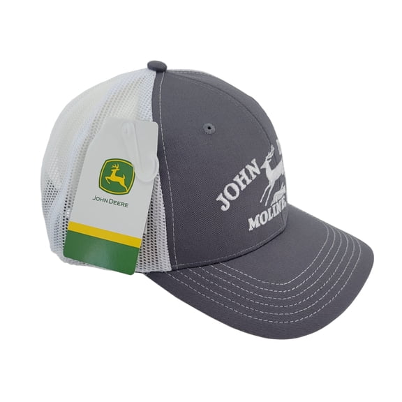 John Deere Moline 112 White Mesh Back Hat/Cap - LP82940