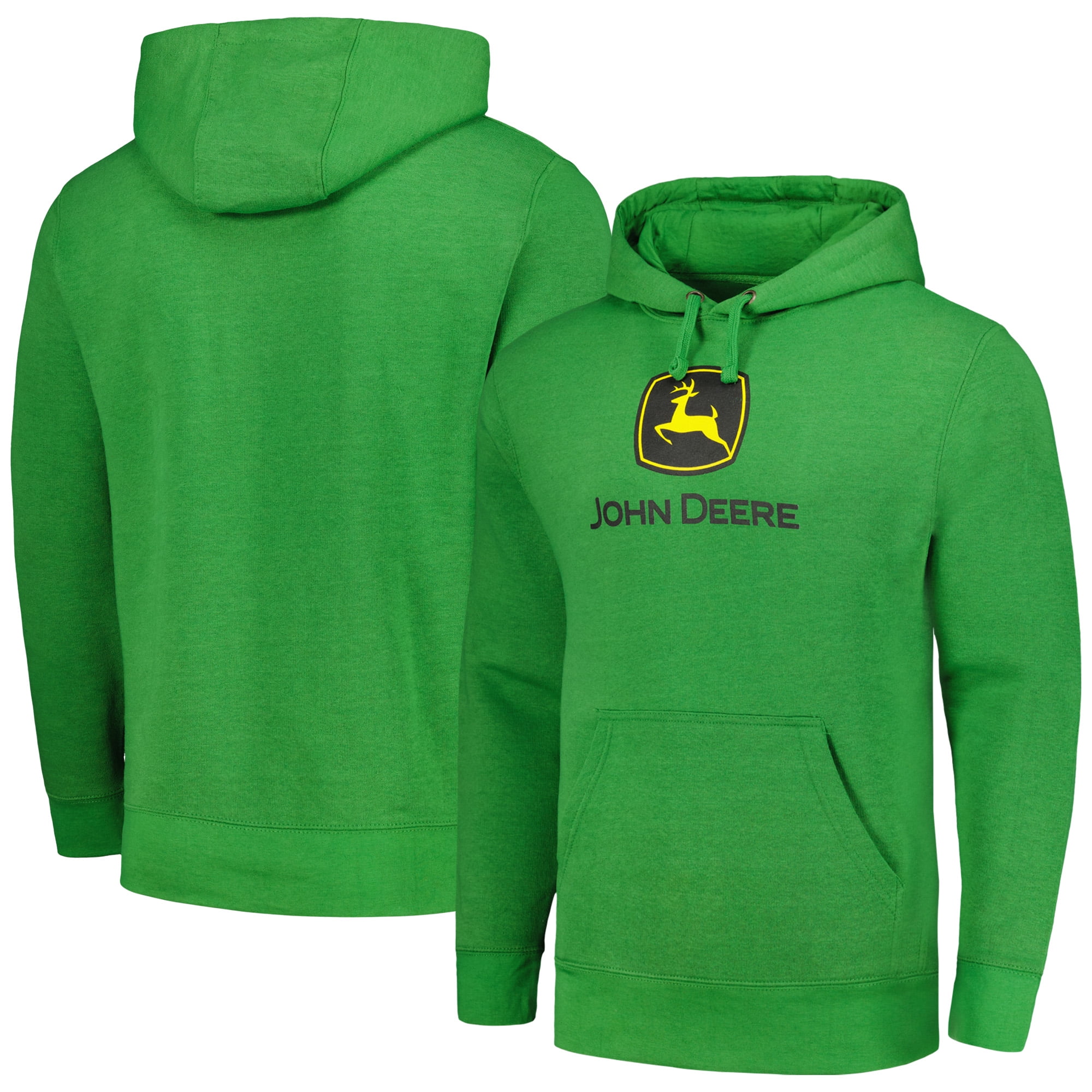 John Deere Hoodie John Deere NCAA Mens Trademark Logo Core Hood Pullover Fleece | Hoodes Pullover Hoodie Farming Apparel