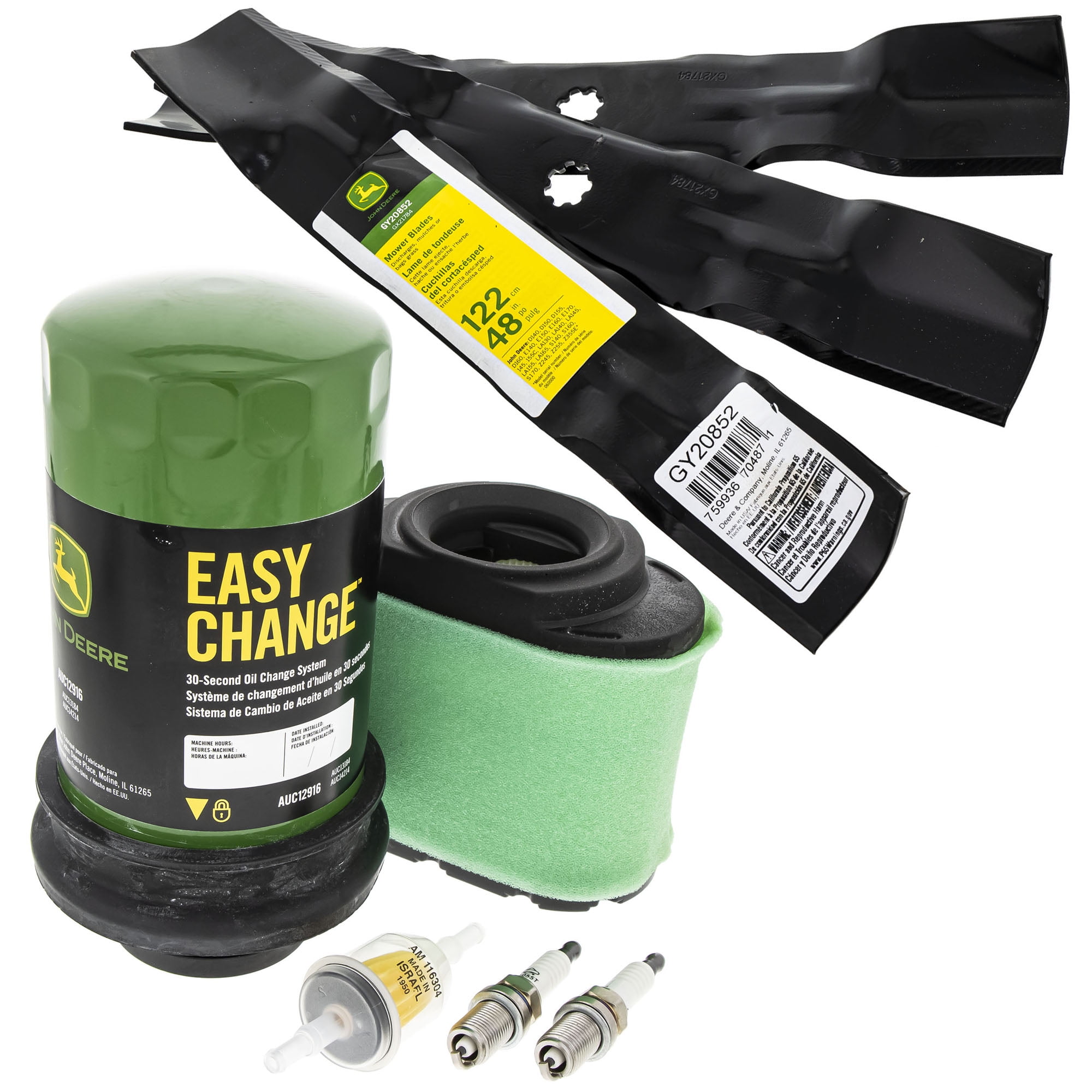 John Deere OEM Model E170 Maintenance Kit and Standard Blades