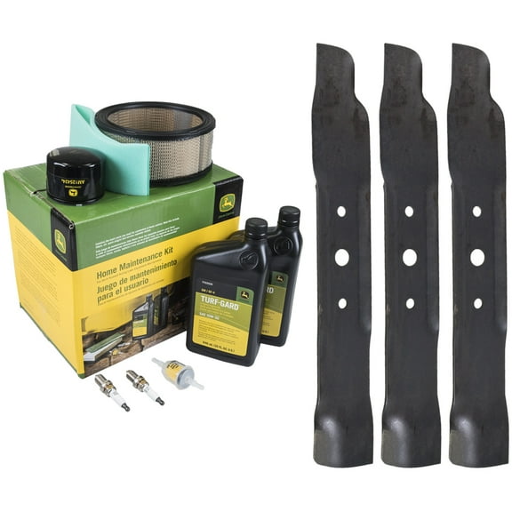 John Deere OEM Model L130 Maintenance Kit and Mulching Blades