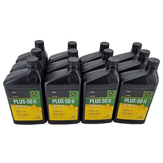John Deere Original Equipment (12 PACK) 32oz. Plus-50 SAE 15W-40 - TY26674