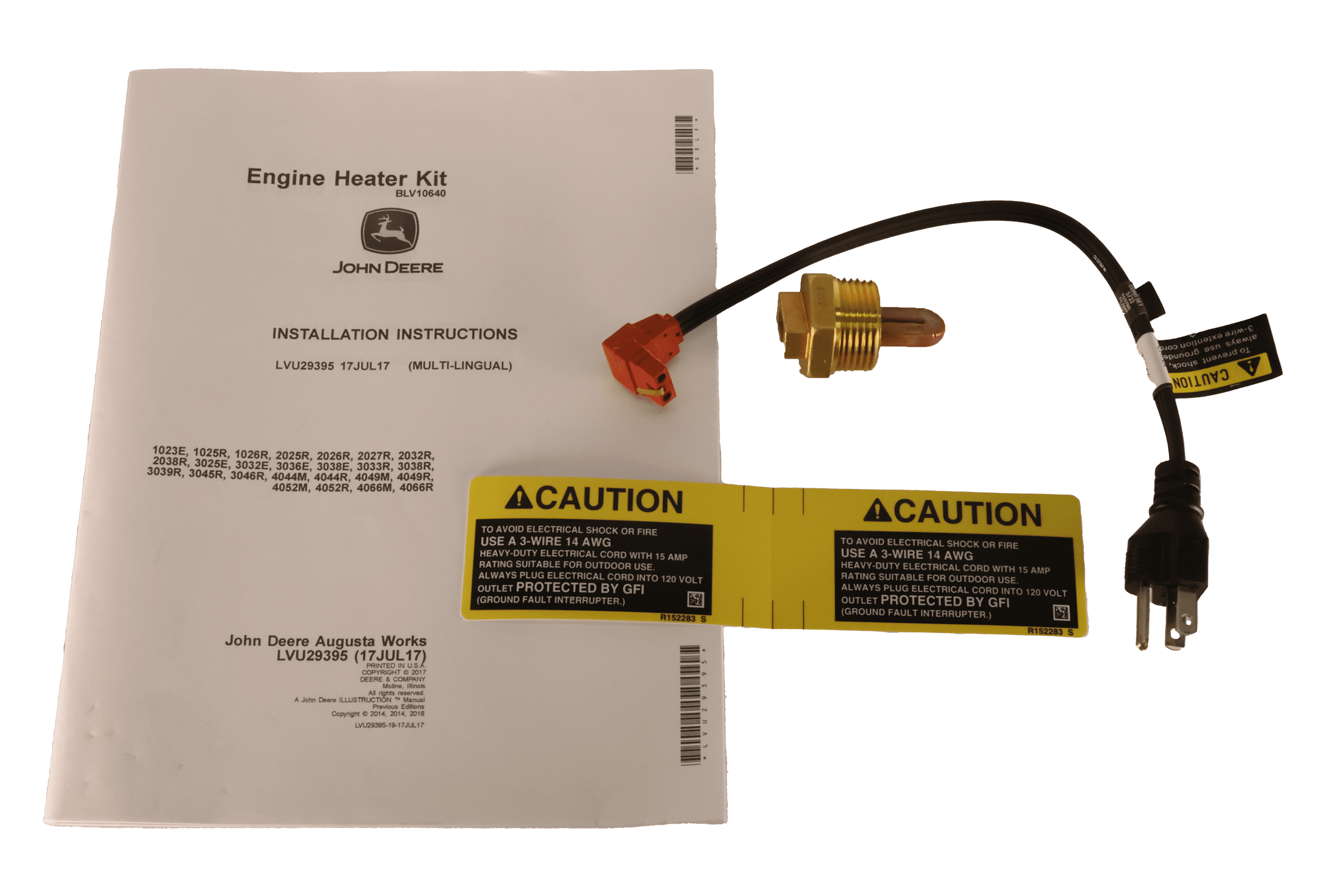 John Deere Original Equipment Coolant Heater - BLV10640 - Walmart.com