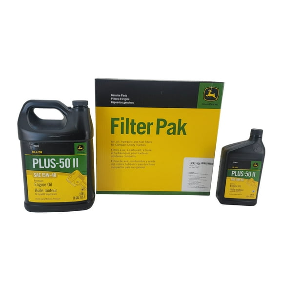 John Deere Original Equipment Filter Pak with Oil Kit - LVA21128A