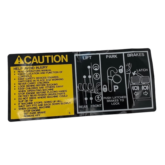 John Deere Original Equipment Label - M89301