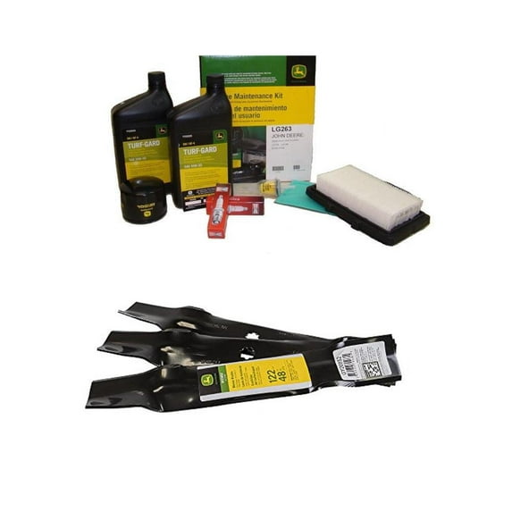 John Deere Original Equipment Model LA145 Maintenance Kit + Standard Blades