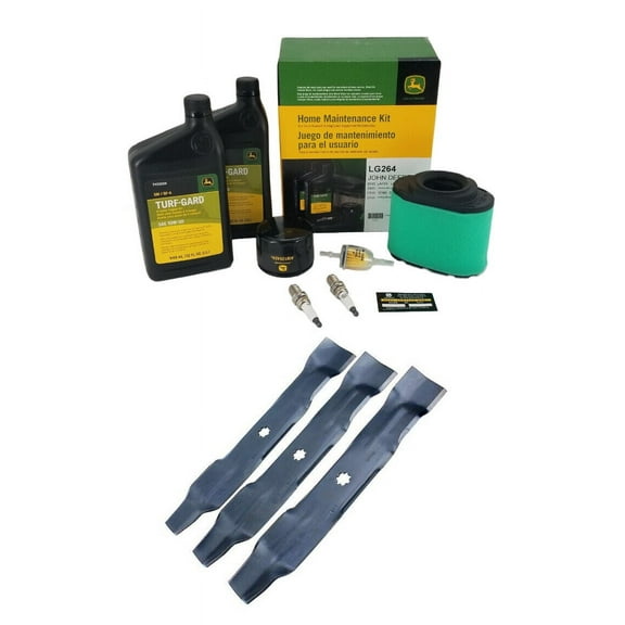 John Deere Original Equipment Model LA155 Maintenance Kit + Mulching Blades