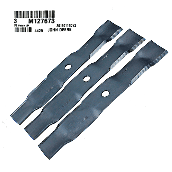John Deere Original Equipment Mower Blades #M127673 (Set of 3)