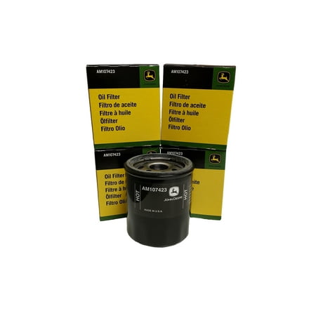 John Deere Original Equipment Oil Filter #AM107423 (4-Pack) price history and forecast - John Deere AM107423,4
