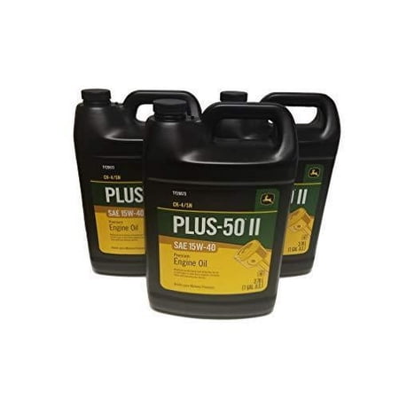 John Deere Original Equipment Plus-50 II SAE 15W-40 Oil - TY26673 (Multi-Pack GALLONS) (3)