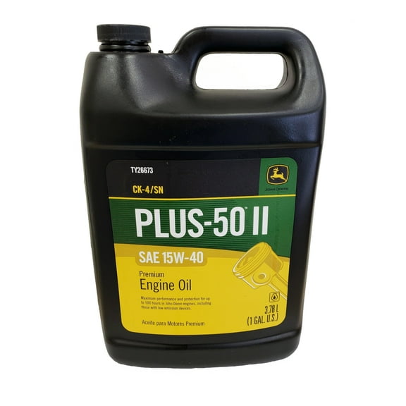 John Deere Plus-50 II Conventional Motor Oil 15W-40, 1 gal