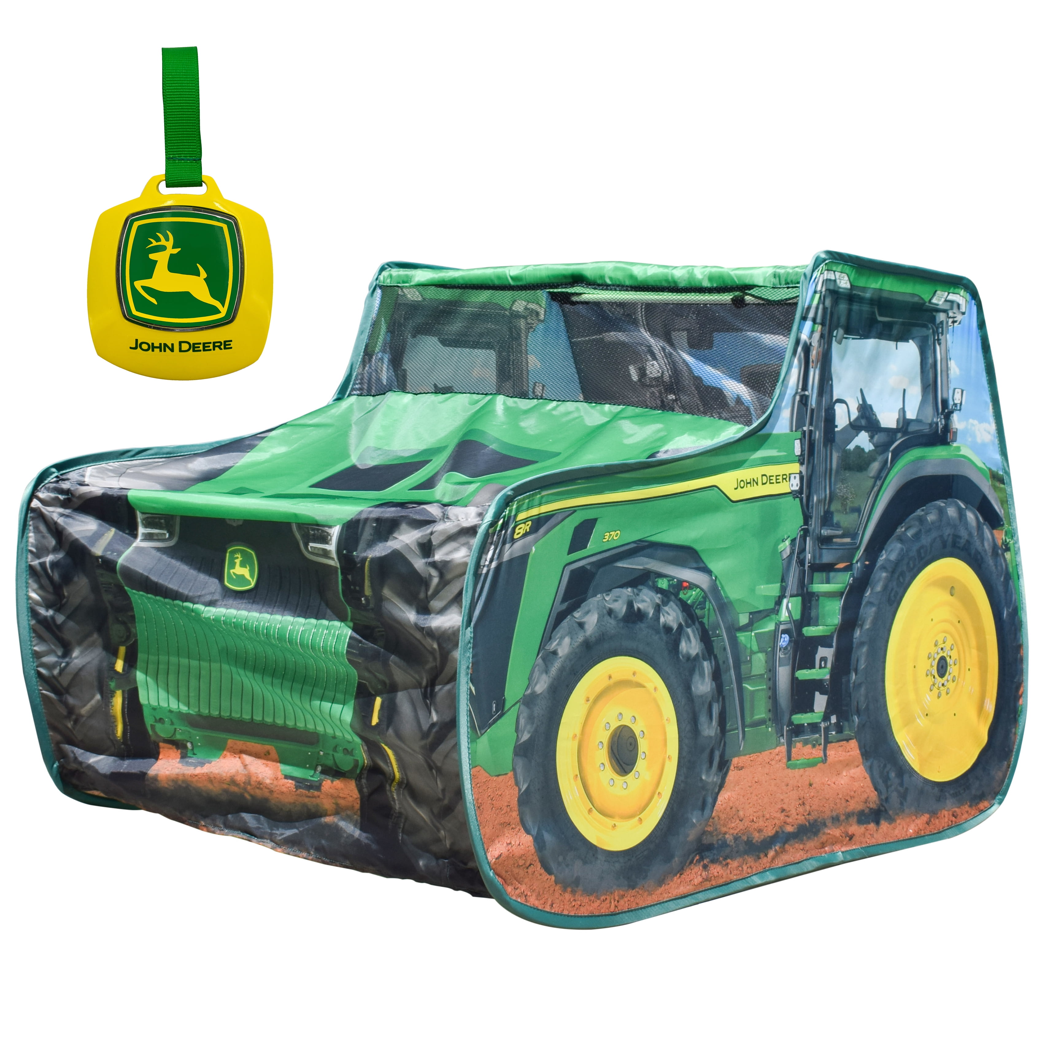 John Deere Pop up Tent, Strong Polyester Material & Durable Stitching, Playhouses for Children Ages 3+