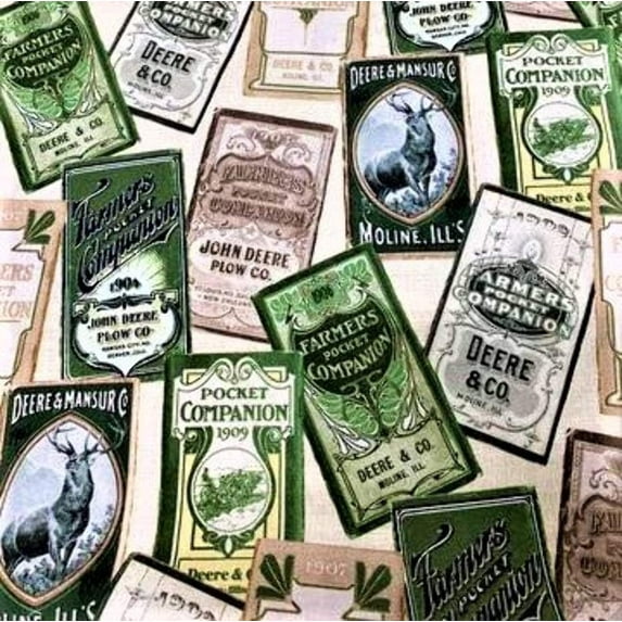 John Deere Posters Cotton Fabric