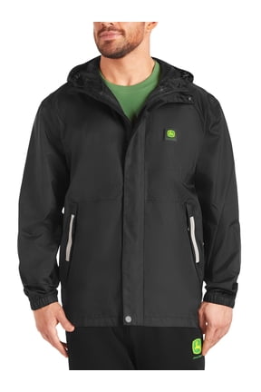 Men's Reflective Nylon Canvas Rain Jacket, Sizes S-3XL