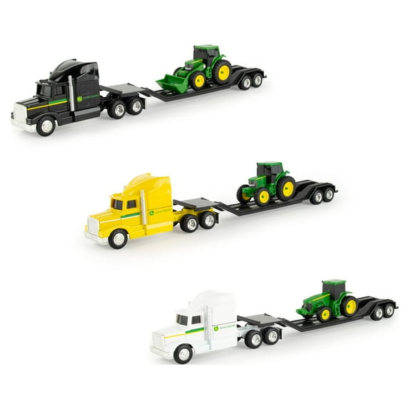 "John Deere Semi Truck with Tractor 1:64 Scale (Styles Vary)"