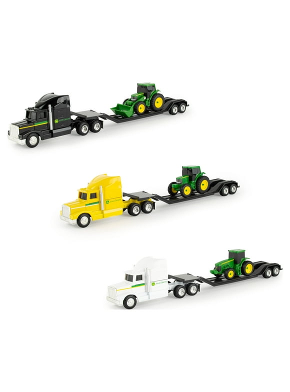 "John Deere Semi Truck with Tractor 1:64 Scale (Styles Vary)"