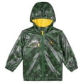 thumbnail image 1 of John Deere Toddler Boys' Hooded Zip-Up Rain Jacket Green Yellow Camo, 1 of 7